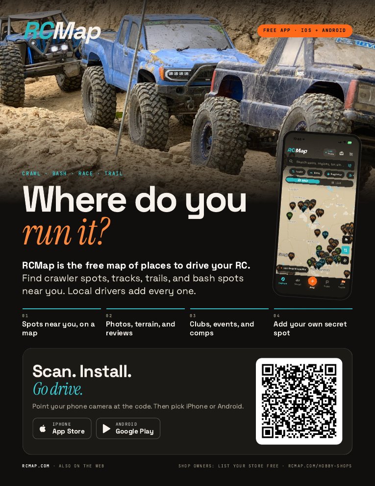 Preview of the Trailhead RCMap counter flyer